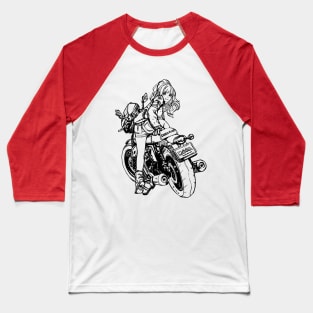 Woman moto Baseball T-Shirt